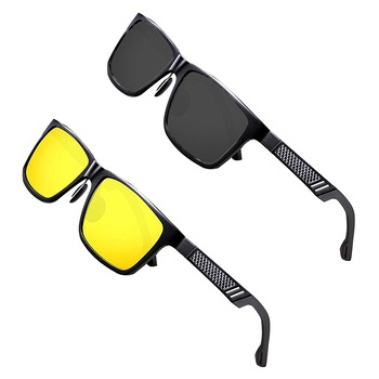 Pachet Ochelari de condus Ziua si Noaptea SUPERSOFER™ Limited Edition, polarizati, UV 400, accesorii incluse Pachet Ochelari de condus Ziua si Noaptea SUPERSOFER™ Limited Edition, polarizati, UV 400, accesorii incluse