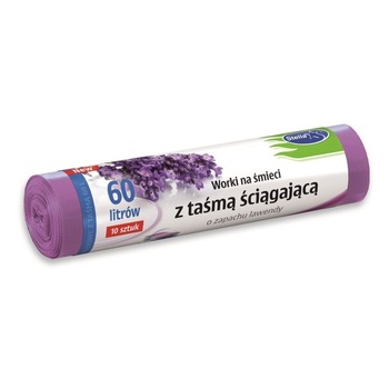 Saci menajeri, 60 Litri, Stella,10 bucati, Lavanda, cu snur, LDPE Mov Saci menajeri, 60 Litri, Stella,10 bucati, Lavanda, cu snur, LDPE Mov