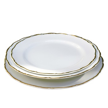 Set Farfurii 18 Piese, Ophelia Rand Aur Set Farfurii 18 Piese, Ophelia Rand Aur