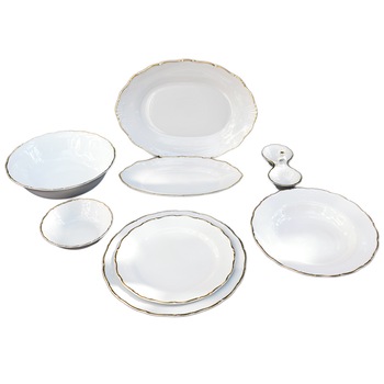 Serviciu Masa 28 Piese, Ophelia Rand Aur Serviciu Masa 28 Piese, Ophelia Rand Aur