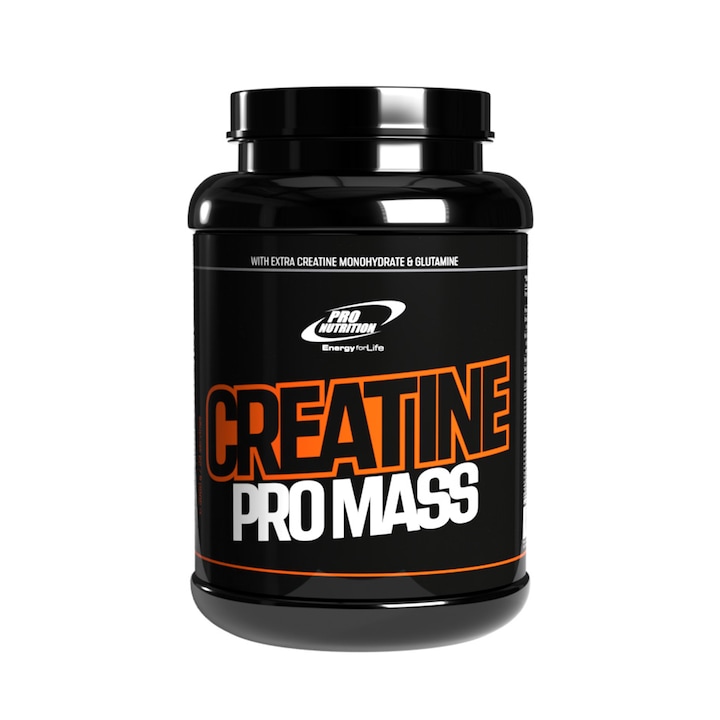 Gainer pentru cresterea masei musculare, Creatine Pro Mass, banane, 3000 g
