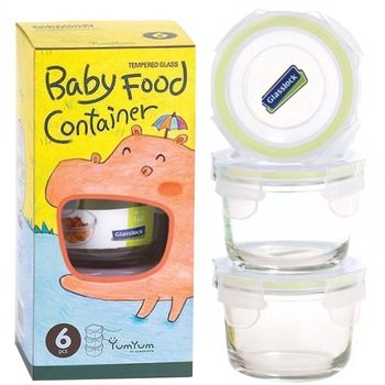 Set 3 caserole Glasslock, sticla Set 3 caserole Glasslock, sticla