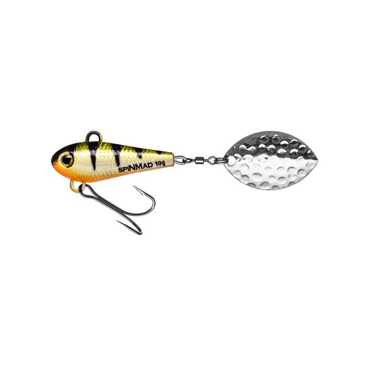 Spinner Spinmad Wir 7cm,10gr, culoarea Yellow Perch pentru pescuitul la avat, pastrav, biban, salau sau stiuca