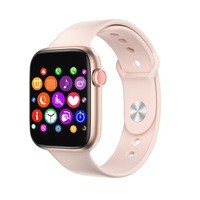 Ceas smartwatch IWO8, T5 Plus, 2020 watch 5, full OLED 240x240 IPS TFS display,monitor de tensiune arteriala, monitor de ritm cardiac, pedometru, IP67, android , Roz Aur