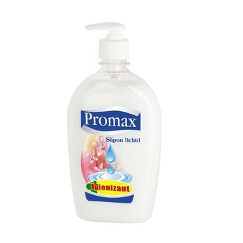 Sapun lichid, Promax, Igienizant, cu alcool, 500 ml Sapun lichid, Promax, Igienizant, cu alcool, 500 ml