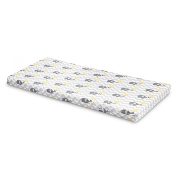 Saltea de spuma Sensillo 120x60 cm Gri/Elefanti Saltea de spuma Sensillo 120x60 cm Gri/Elefanti