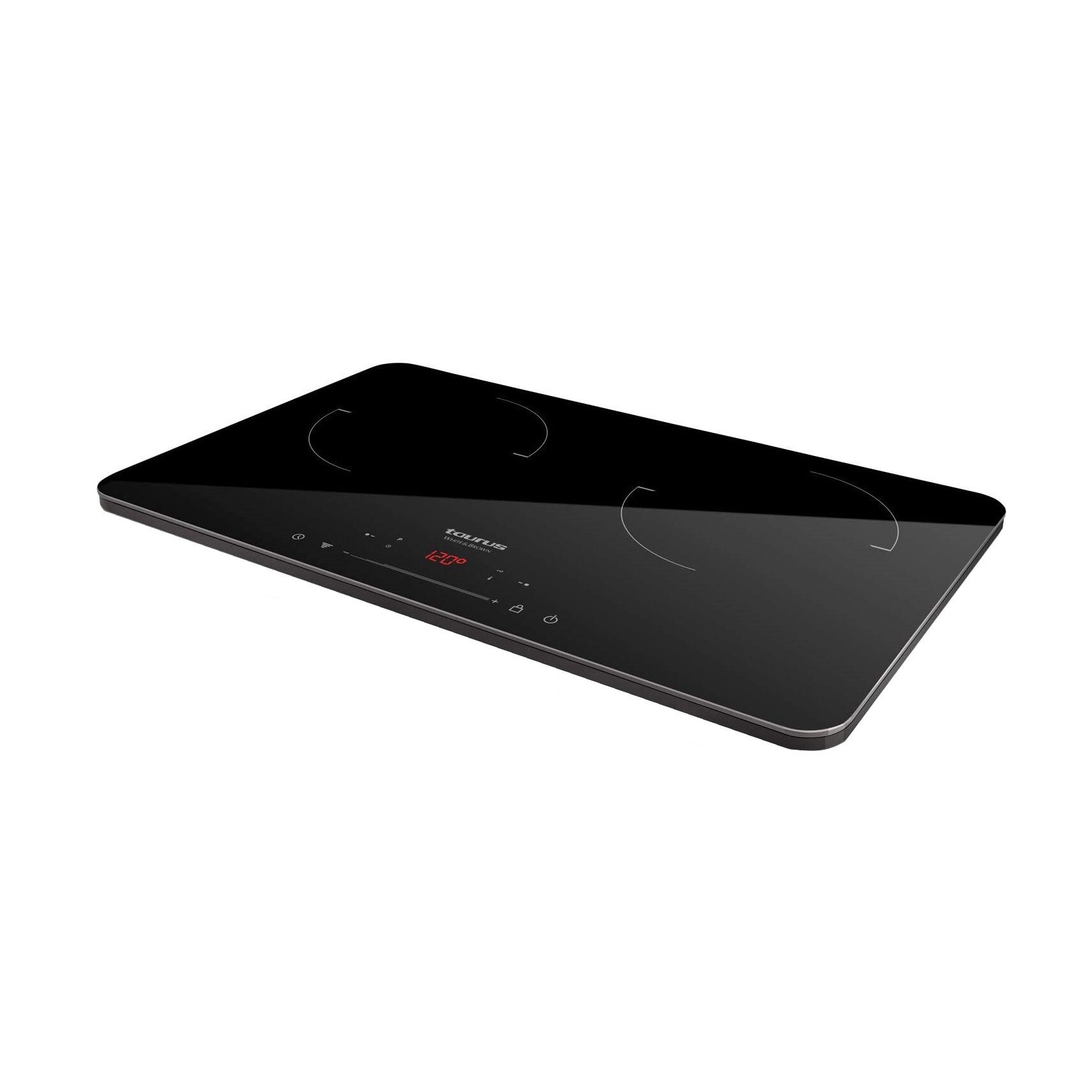 Plita dubla cu inductie Taurus DARKFIRE DOUBLE, 3500 W, temperatura reglabila 60ºC la 240ºC, putere reglabila,Timer 3 ore,Negru