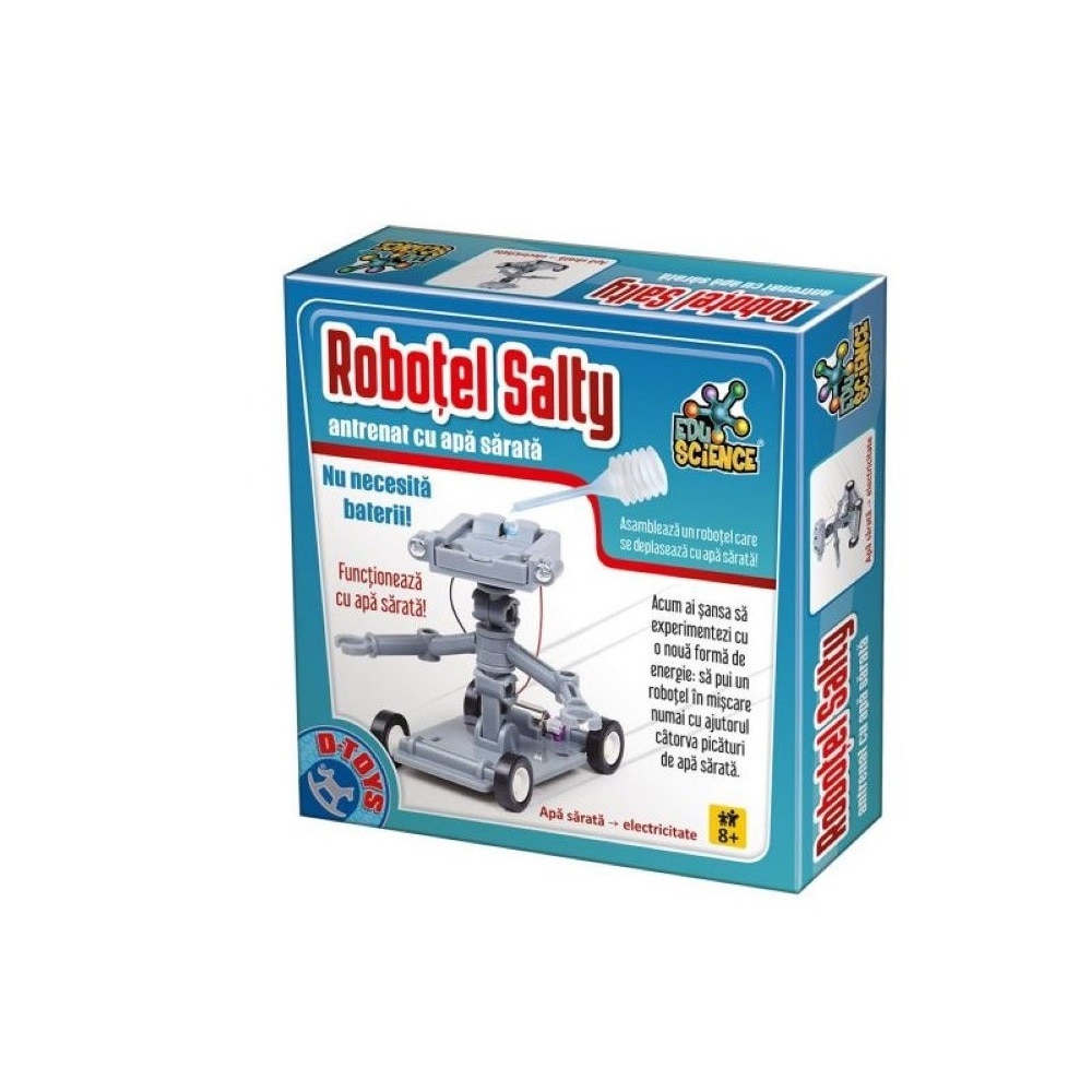 Jucarie educativa, Robotel Salty, Gri, +8 ani