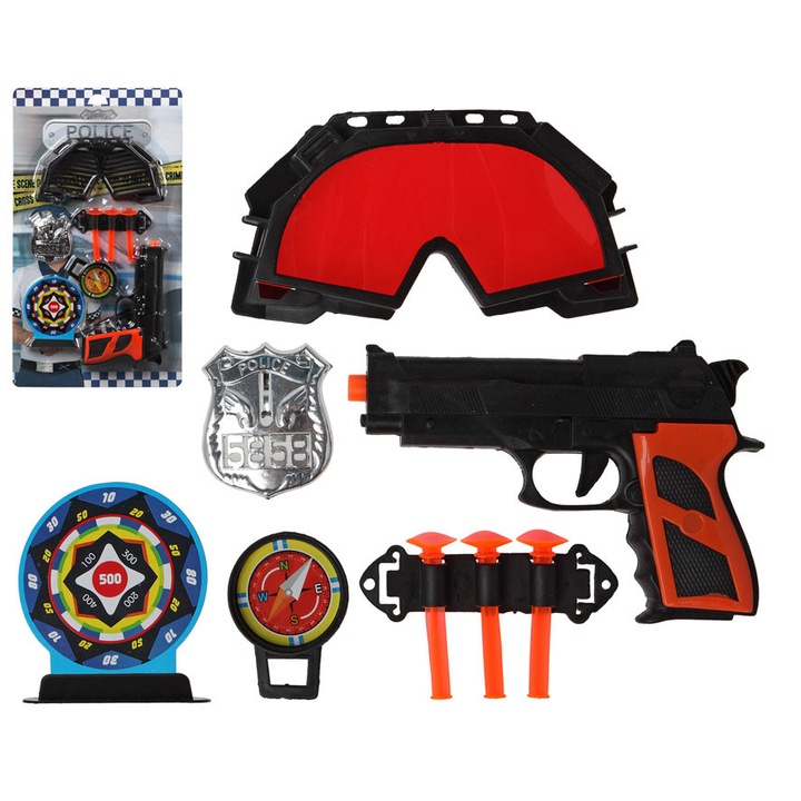 Set jucarii politist cu pistol, Funny Party Shop