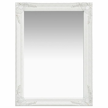 Oglinda de perete, vidaXL, Lemn, 60 x 80 cm, Alb Oglinda de perete, vidaXL, Lemn, 60 x 80 cm, Alb