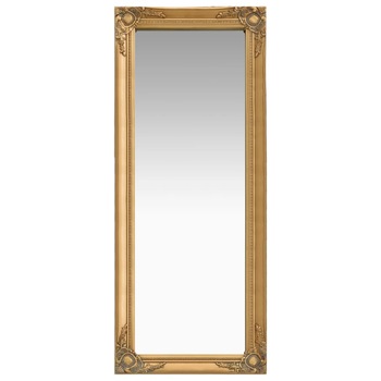 Oglinda de perete in stil baroc, vidaXL, Lemn, 50 x 120 cm, Auriu Oglinda de perete in stil baroc, vidaXL, Lemn, 50 x 120 cm, Auriu