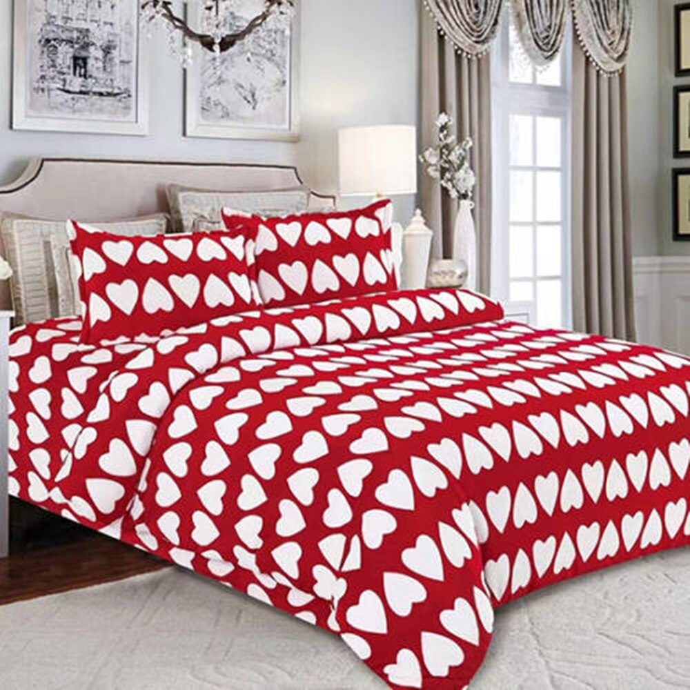 Set complet lenjerie de pat dublu + pilota + 2 perne, Cocolino PUCIOASA, 7 piese, 2 persoane, SETCO45
