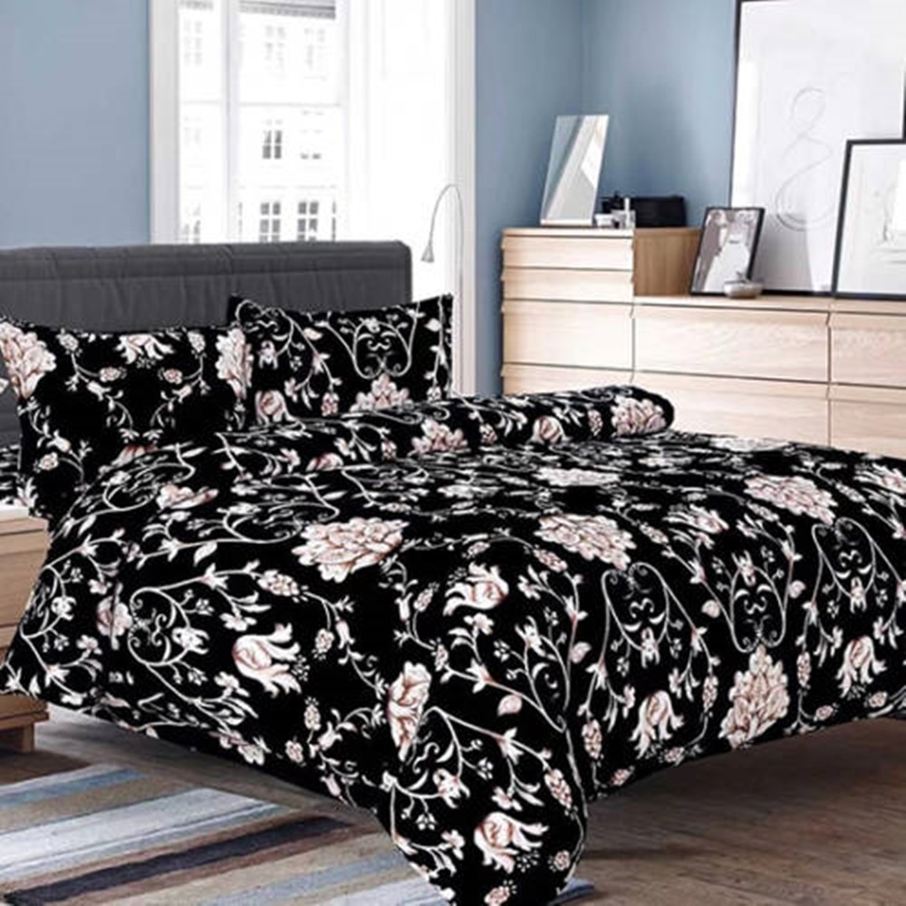 Set complet lenjerie de pat dublu + pilota + 2 perne, Cocolino PUCIOASA, 7 piese, 2 persoane, SETCO48