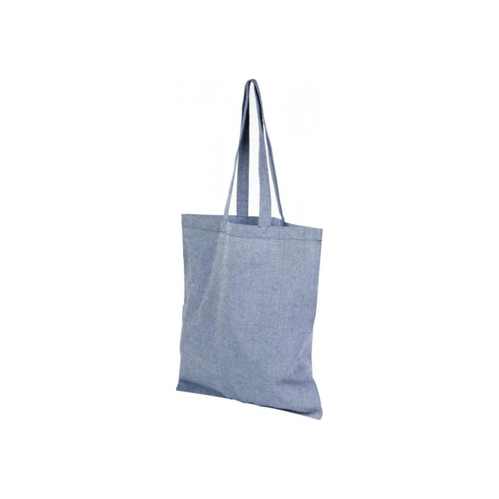 Újrahasznosított pamut táska, kék