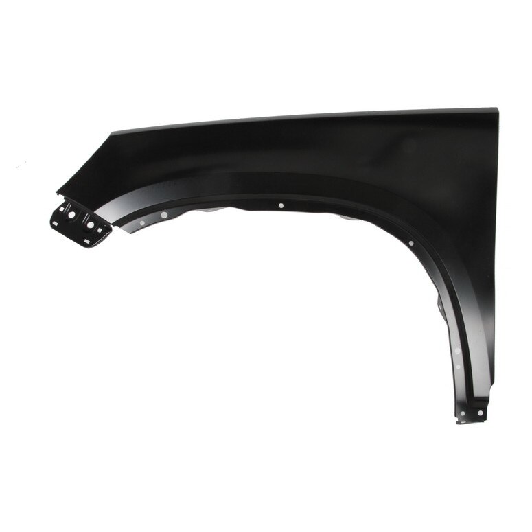 Aripa fata stangaVW Tiguan I cu gauri pentru dunga cromata 09.2007-04.2011