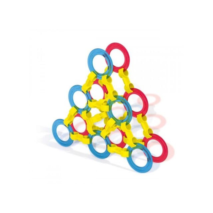 Quercetti 5103500 Quercetti: Ringo 240db-os karikás építőjáték Többszínű