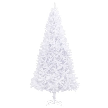 Brad de Craciun artificial vidaXL, PVC, 300 cm, Alb Brad de Craciun artificial vidaXL, PVC, 300 cm, Alb