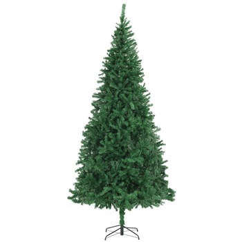 Brad artificial de Craciun vidaXL, PVC, 300 cm, Verde Brad artificial de Craciun vidaXL, PVC, 300 cm, Verde