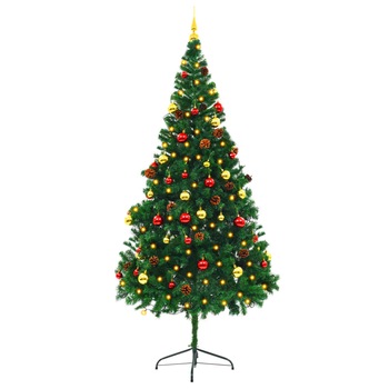 Brad Impodobit 1.8M + 24 globuri + 1 Instalatie 100 LED Brad Impodobit 1.8M + 24 globuri + 1 Instalatie 100 LED