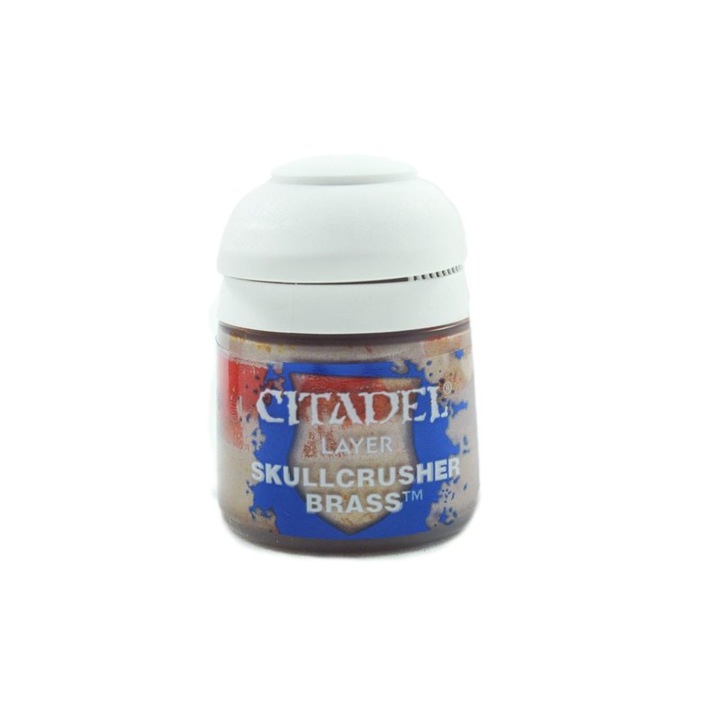 Боя за миниатюри, Citadel, Layer Skullcrusher Brass, 12 мл