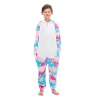 Pijamale salopeta copii unicorn bleu-roz 14-16 ani