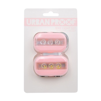 Set 2 lumini bicicleta Urban Proof Clip Roz Set 2 lumini bicicleta Urban Proof Clip Roz