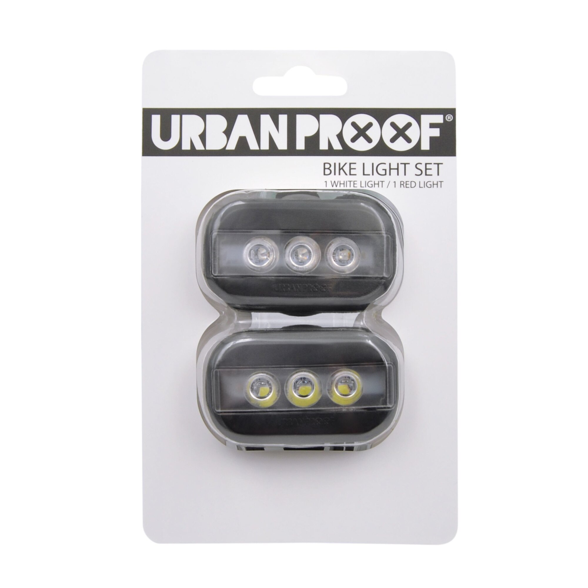 Set 2 lumini bicicleta Urban Proof Clip Negru