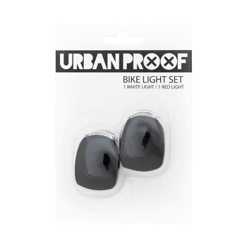 Set 2 lumini bicicleta Urban Proof Silicon Negru Set 2 lumini bicicleta Urban Proof Silicon Negru