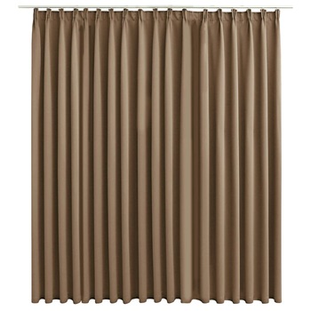 Draperie opaca cu carlige, vidaXL, Tesatura, 290 x 245 cm, Maro Draperie opaca cu carlige, vidaXL, Tesatura, 290 x 245 cm, Maro