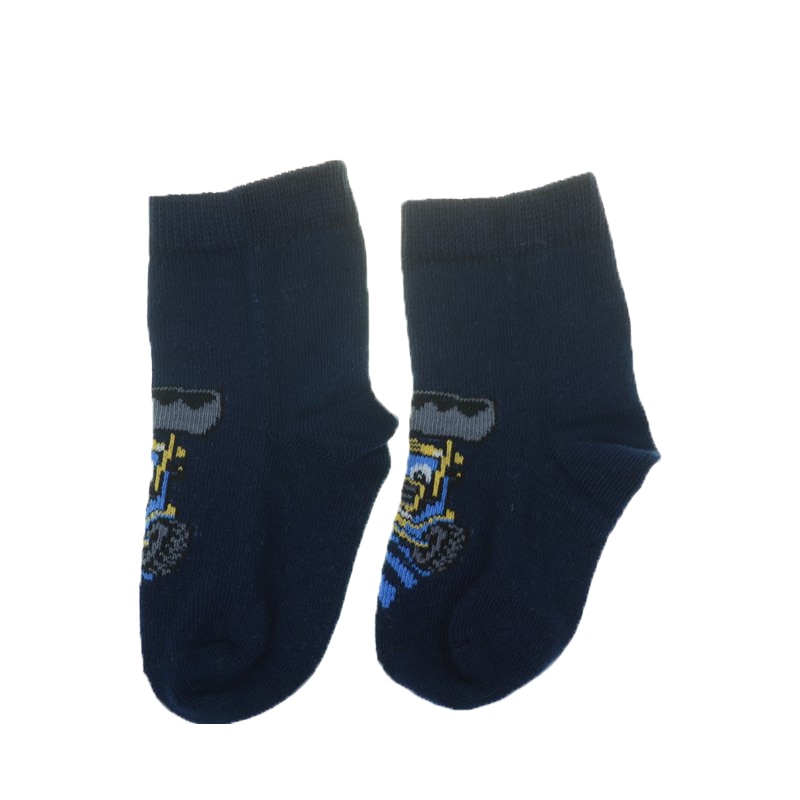 Sosete pentru baieti Milusie 2219-BLC, Bleumarin, 11-12 cm