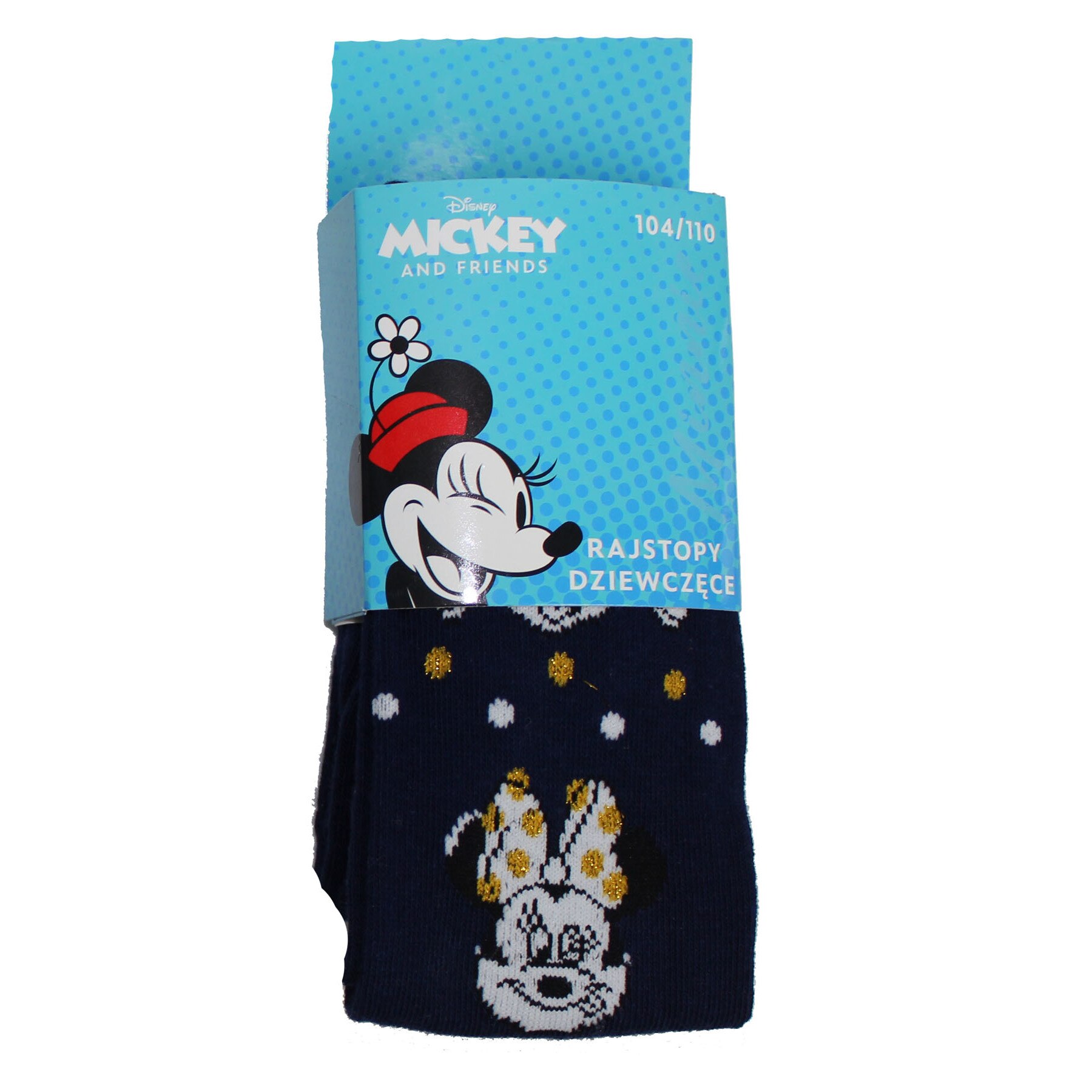 Ciorapi cu chilot, Minnie, bluemarin cu auriu 27-30