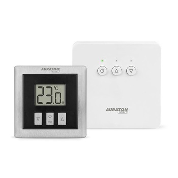 Set Termostat inteligent si releu RT, Auraton Smart, gri, alb Set Termostat inteligent si releu RT, Auraton Smart, gri, alb