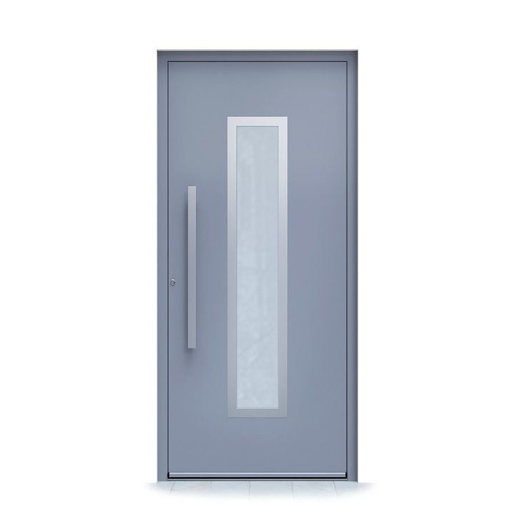 Usa Intrare, TECO, X-22, Aluminiu, 1000 X 2150 mm, Maner tip bara