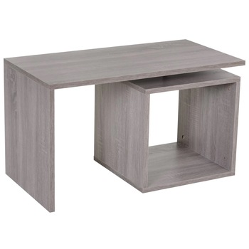 Masuta de cafea, HOMCOM, MDF/Aluminiu, 77 × 40 × 44 cm, Gri Masuta de cafea, HOMCOM, MDF/Aluminiu, 77 × 40 × 44 cm, Gri