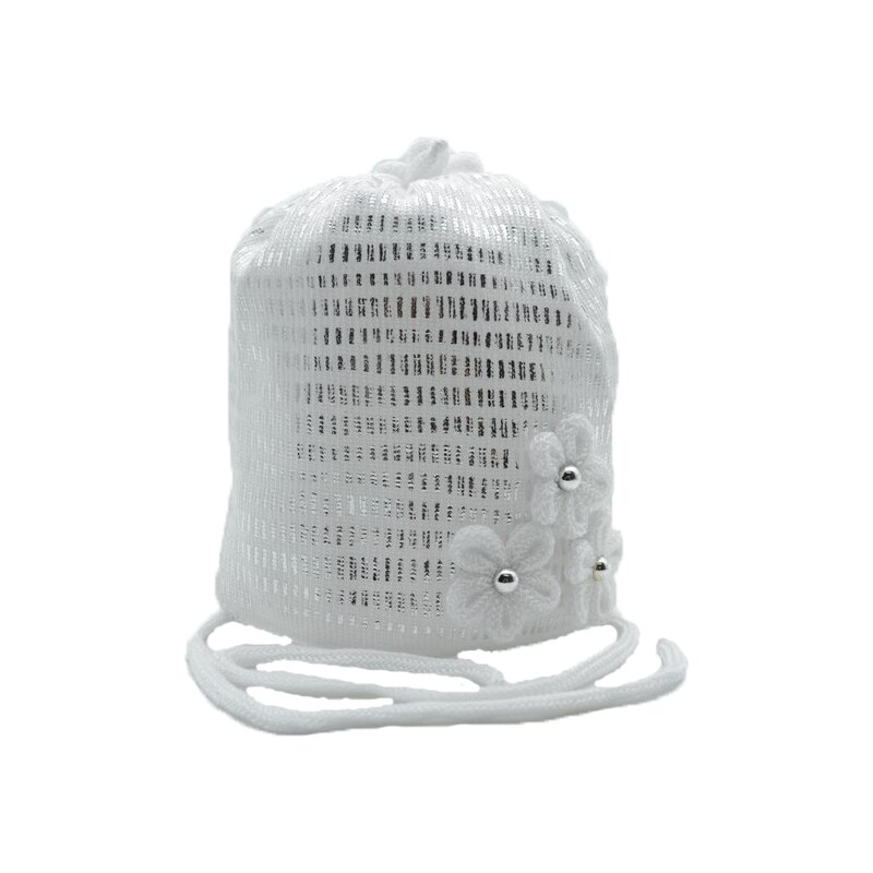 Caciula pentru fete NN CPB40, Alb, 42 cm