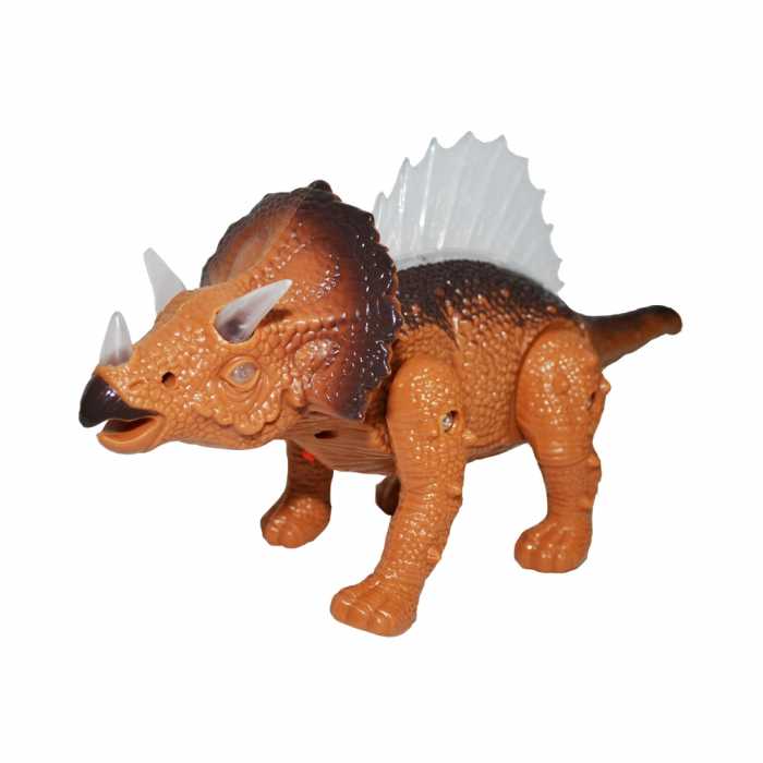 Dinozaur de jucarie cu sunete si miscare, 30 x 15 cm
