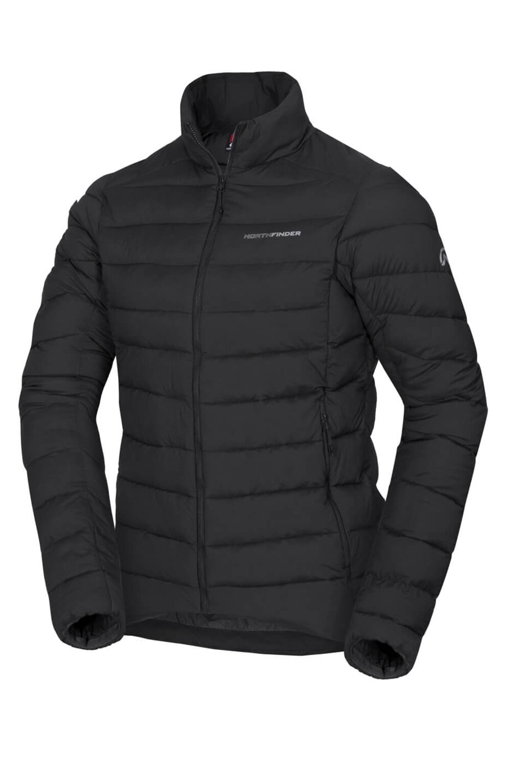 NORTHFINDER, Geaca usoara cu vatelina si aspect matlasat Vensyr, Negru, L