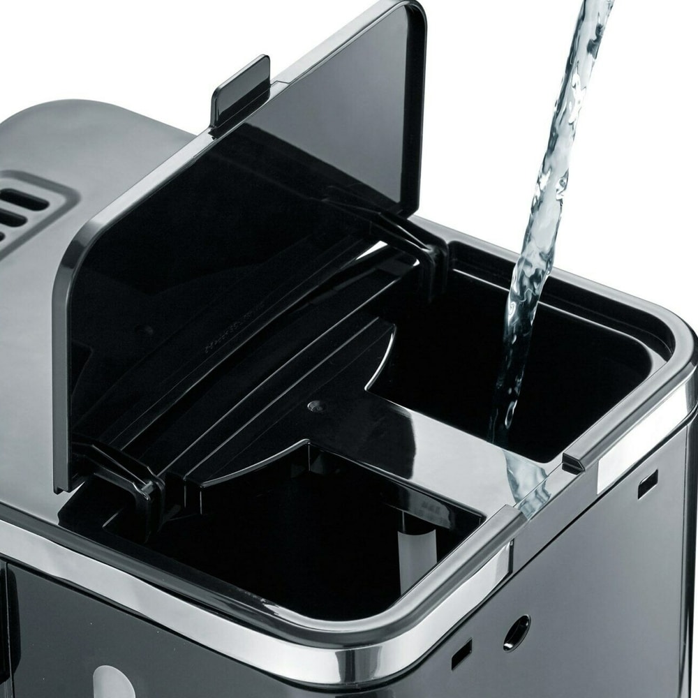 GRAEF.Aparat de cafea cu filtru FK502 Black 1,25 litri, 10 cesti, functie de mentinere la cald, cronometru, oprire automata, cap de preparare pentru extragere optima, prepreparare pentru aroma completa