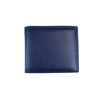 Portofel barbatesc din piele naturala, Hassion, F059 Dark Blue Portofel barbatesc din piele naturala, Hassion, F059 Dark Blue