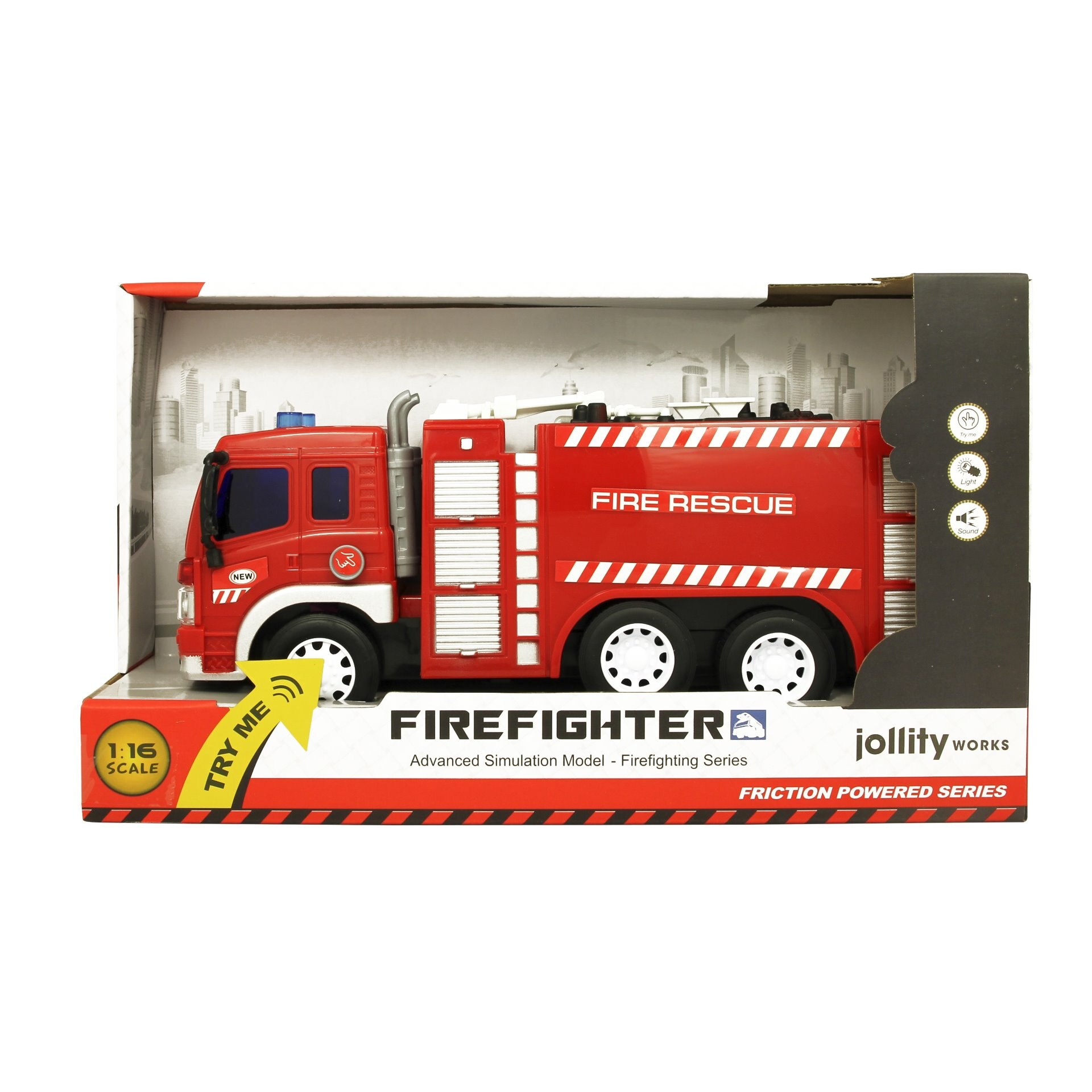 Ventilate Looting matchmaker Masina de pompieri de jucarie, interactiva, cu sunet si lumini, rosie,  lungime 27 cm, inaltime 10 cm - eMAG.ro