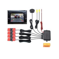 kit 4 senzori parcare auto look original dual cu preluare camera marsarier si intrare in orice monitor navigatie mp5 culoare negru imagen 10_0_
0
