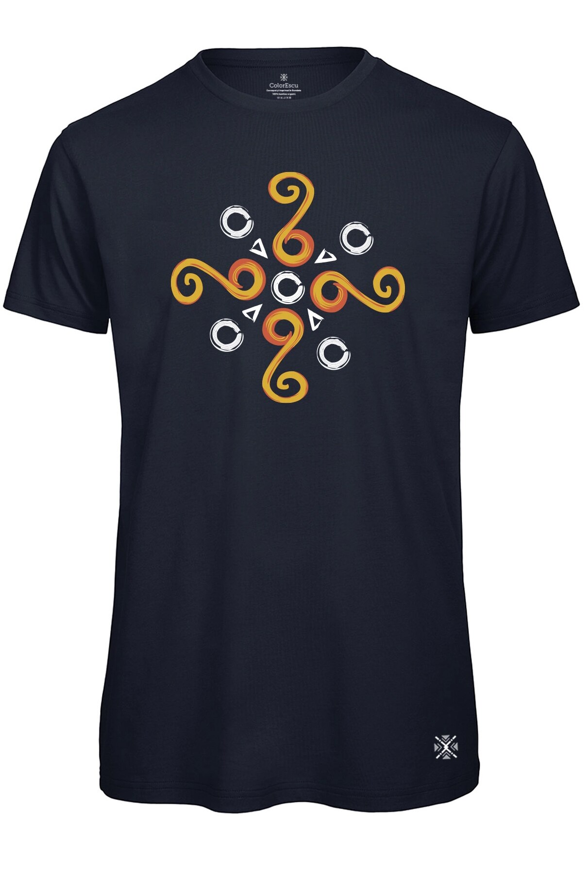Tricou Simbol Cucuteni - barbat, bleumarin, ColorEscu