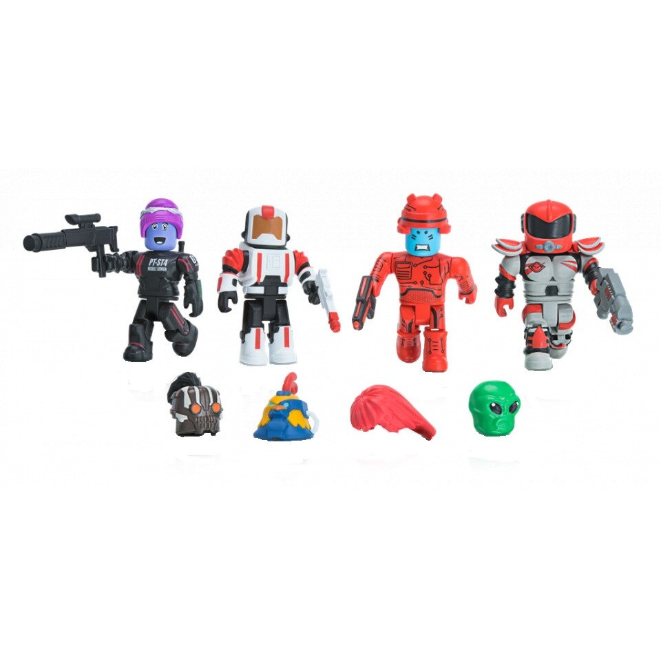 Set de joaca Roblox cu 4 Figurine Interschimbabile, model Star Commandos