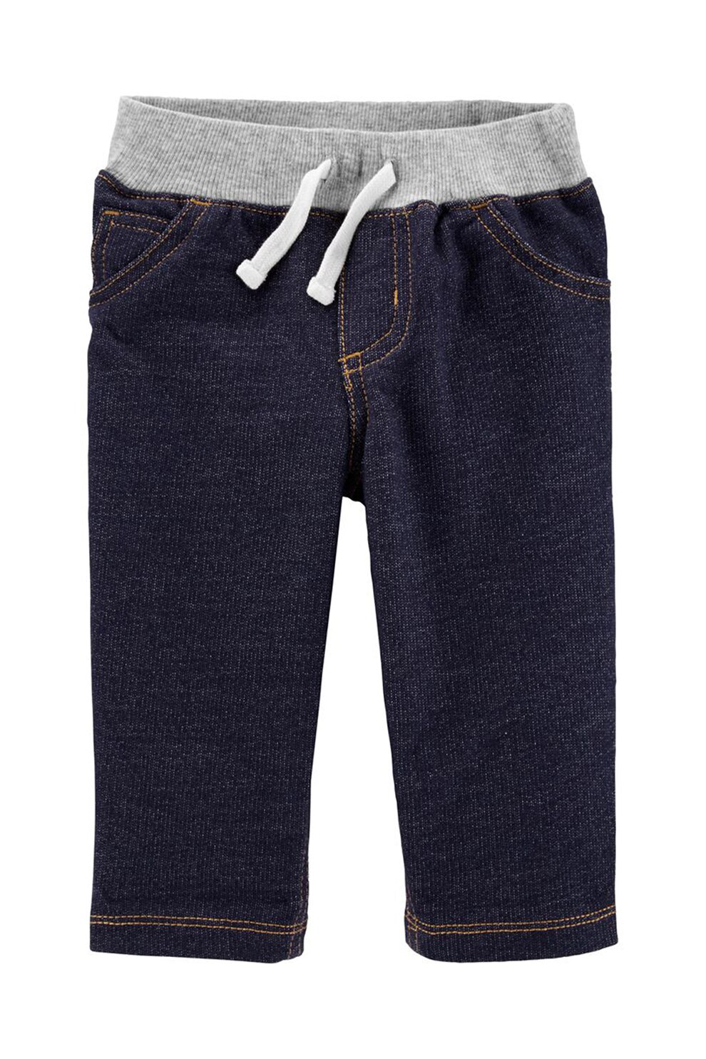 Carter's, Pantaloni cu aspect denim, Bleumarin inchis, 55-61 CM
