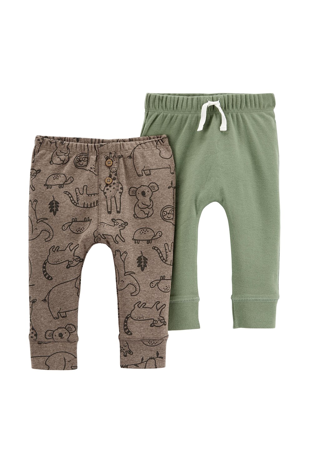 Carter's, Set de pantaloni - 2 perechi, Verde, Verde feriga