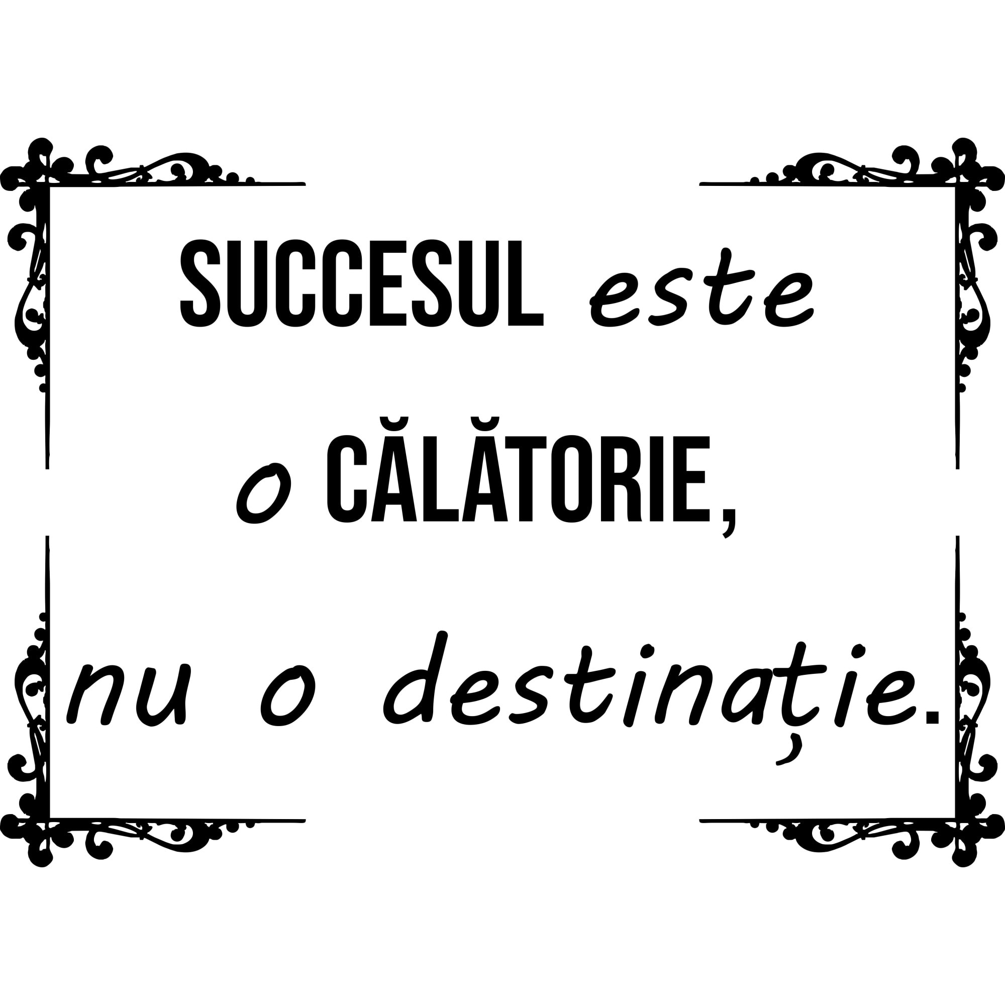 Sticker perete (autocolant) , ORACAL , SUCCESUL , negru , 60 x 45 cm