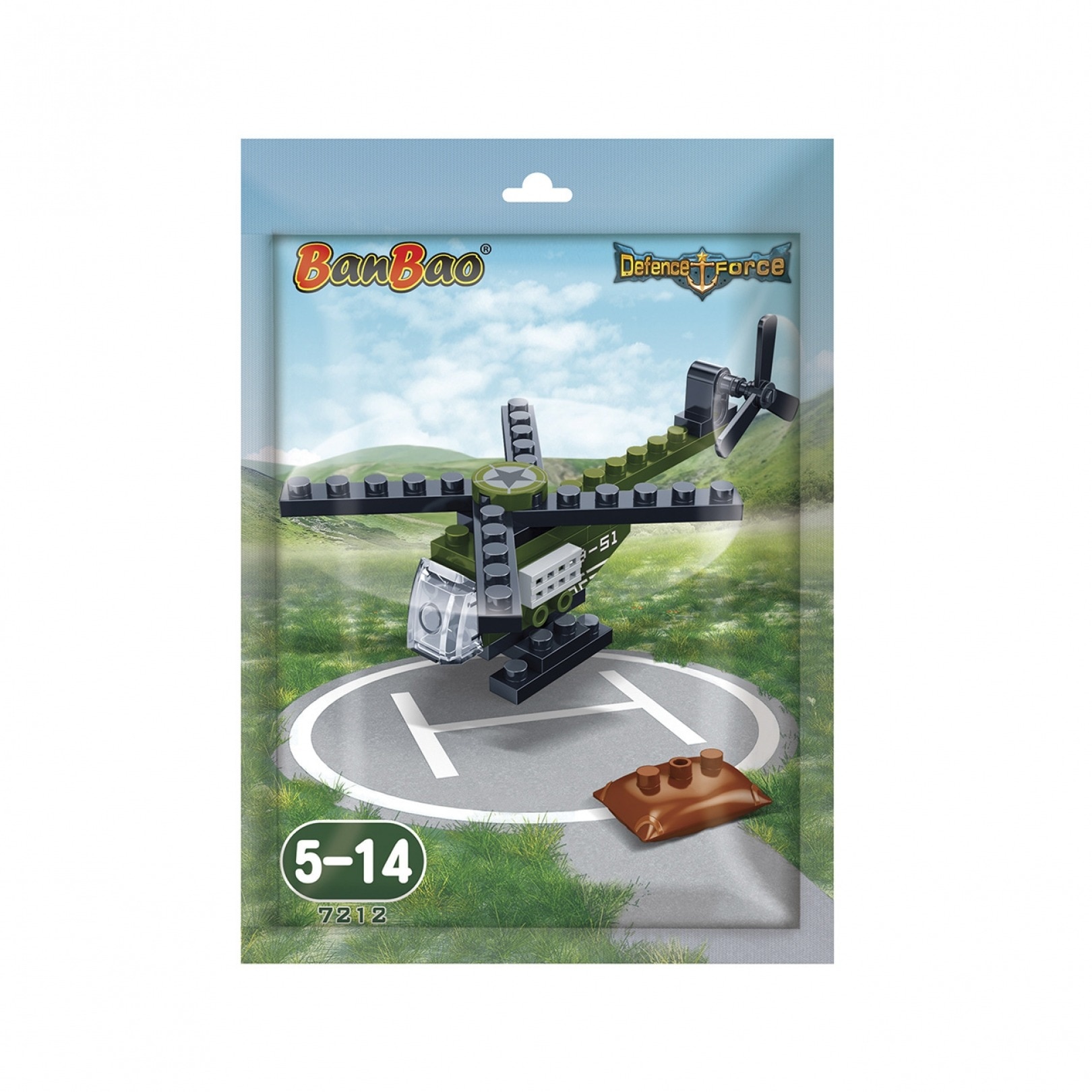 Set constructie 29 piese, Trupele speciale elicopter