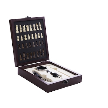 Set accesorii pentru vin Temperature Checkmate, Addagifts Set accesorii pentru vin Temperature Checkmate, Addagifts
