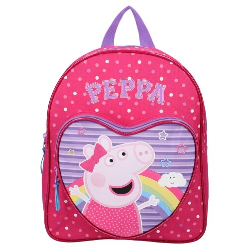Ghiozdan copii Peppa Pig, rosu, inaltime 31 cm