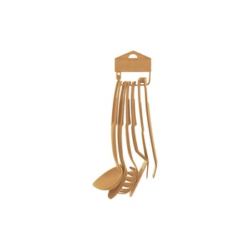 Set 5 ustensile pentru gatit, crem Set 5 ustensile pentru gatit, crem